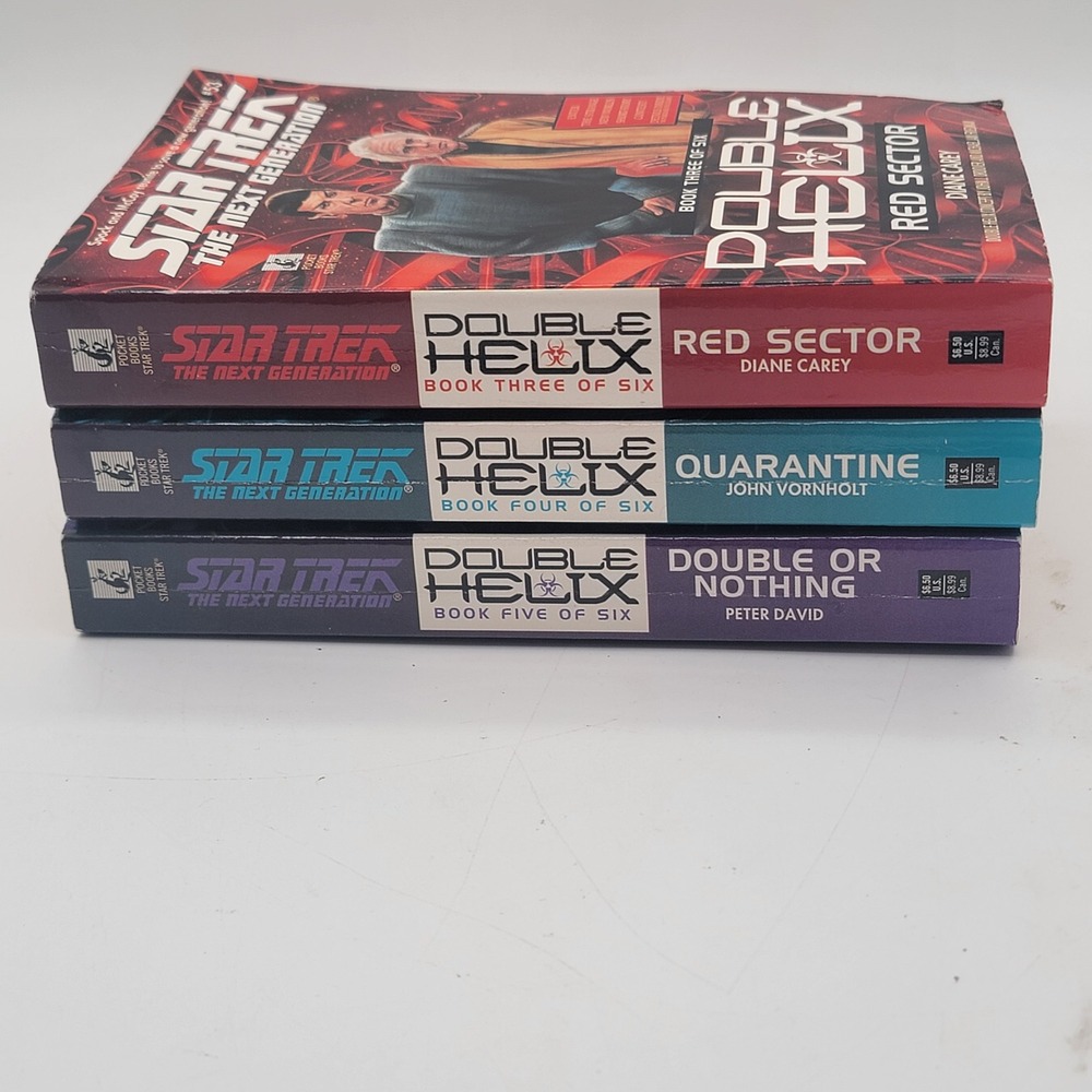 Carey Vornholt David Star Trek Double Helix Paperback 3-5 TNG Sci-Fi Good